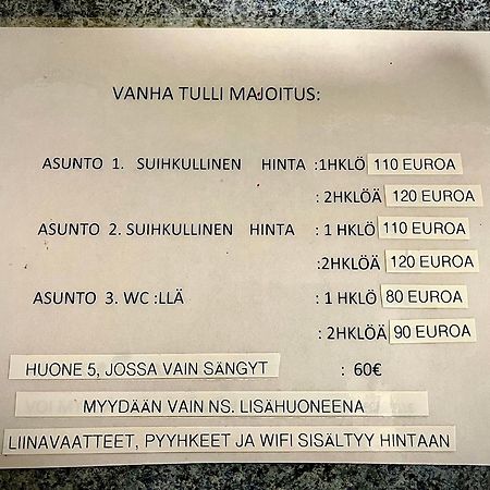 Apartamento Wanha Tulli Kaaresuvanto Exterior foto